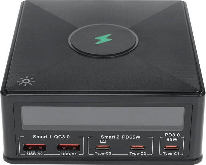 Image du produit BlitzWolf Chargeur 868H, 2xUSB-A, 3xUSB type-C, 160W (black) (160 W)