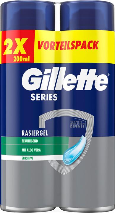 Actual product image Gillette Soothing shaving gel with aloe vera (400 ml)