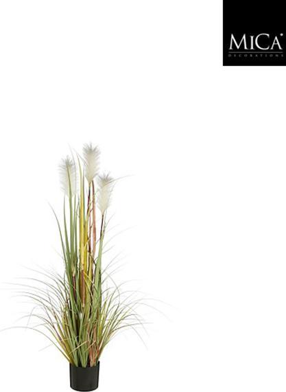 Image du produit Mica Herbe artificielle Plume Foxtail Ø 45 H 120 cm vert (120 cm)