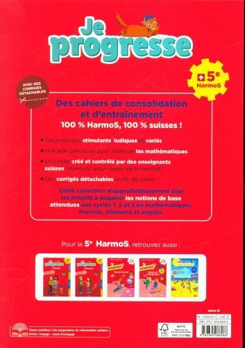 Actual product image Je progresse en mathématiques 5ème HarmoS (French, Dalla Riva Sabina, Knébel Martine, 2021)