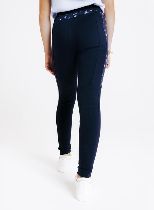 Fouganza Reithose Magic Kinder Print blau (12, 13, 14)