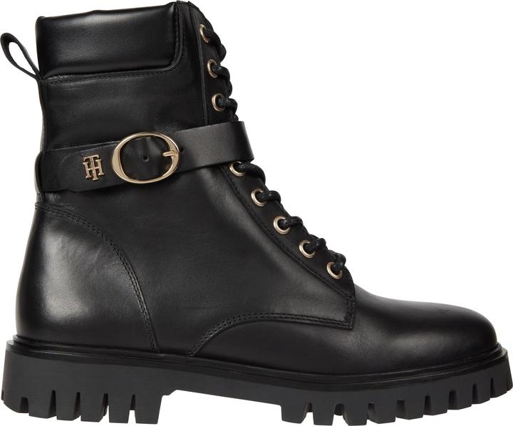 Actual product image Tommy Hilfiger Buckle Lace Up Boot (38)