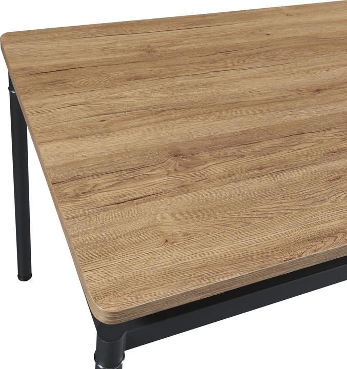 Actual product image En.Casa Hemnes dining table for 6 people 140x80 cm oak-look (140 x 80 x 75 cm)
