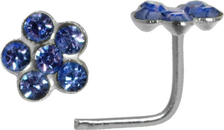 Bijouteria Nasenpiercing (Kristall, Silber 925)