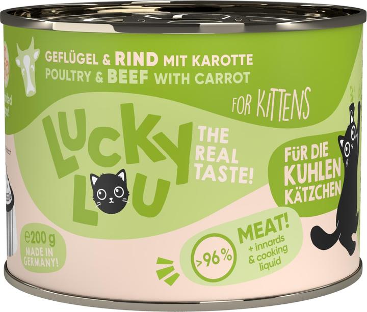 Image du produit Lucky Lou Nourriture humide pour chats (Chiot + chaton, 1 pcs, 200 g)