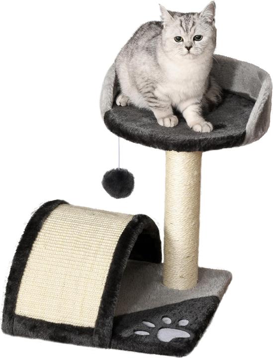Actual product image PawHut Cat tree with plush (44 cm, Grey)