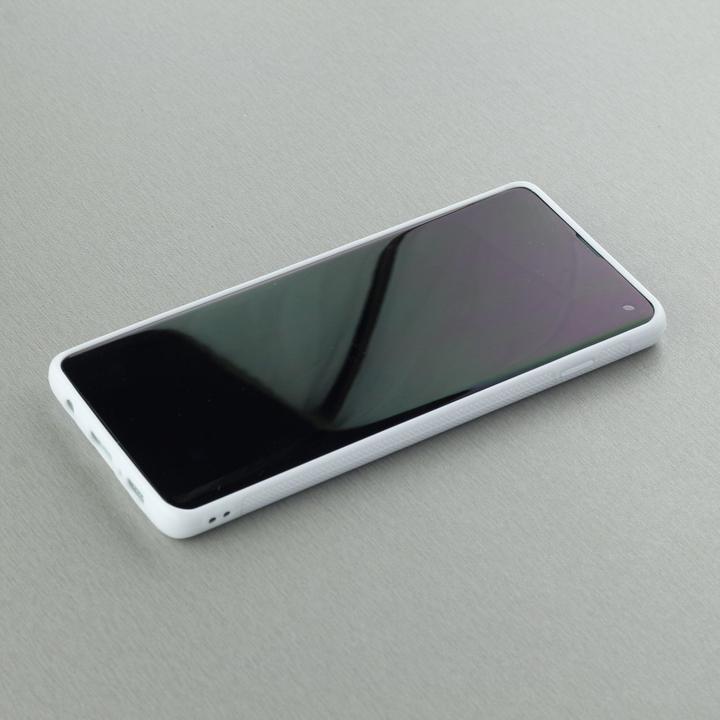 Actual product image PhoneLook Cover Silicone White Shimmering Orange (Samsung Galaxy S10)