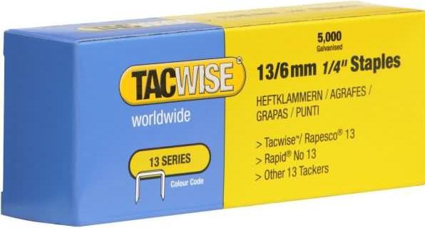 Tacwise Graffette 13/6 mm, zincate, fini (1 x)