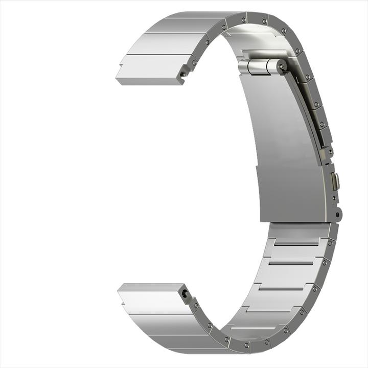 Actual product image Strap-it Luxe titanium smartwatch bandje - geschikt voor Fossil Gen 5 / Gen 5e 44mm / Gen 6 44mm - zilver (Titanium)