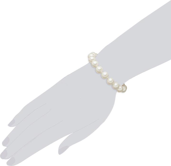 Actual product image Lulu & Jane Brass shell bead silver - 33464 (17 cm, Brass)