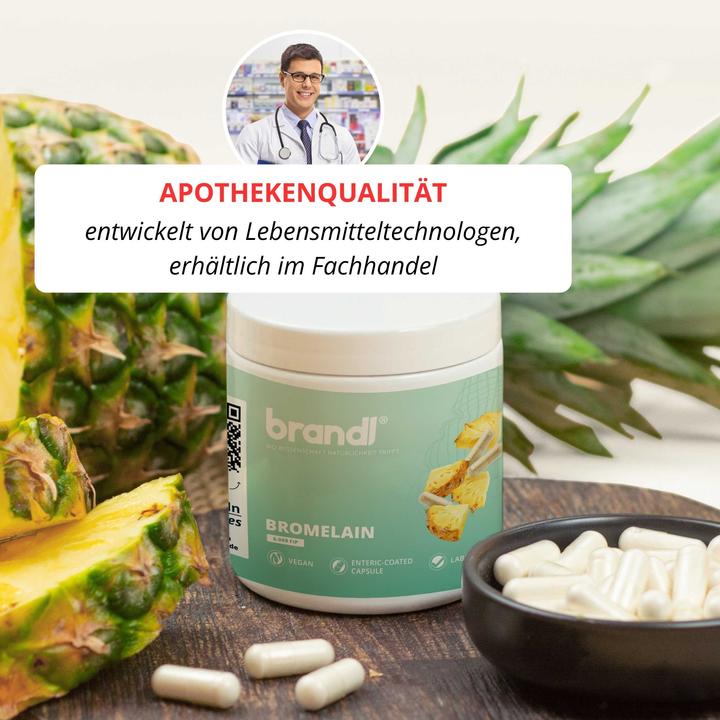 Produktbild Brandl-Nutrition Bromelain Vegan (60 Stück, Kapseln, 43.08 g)
