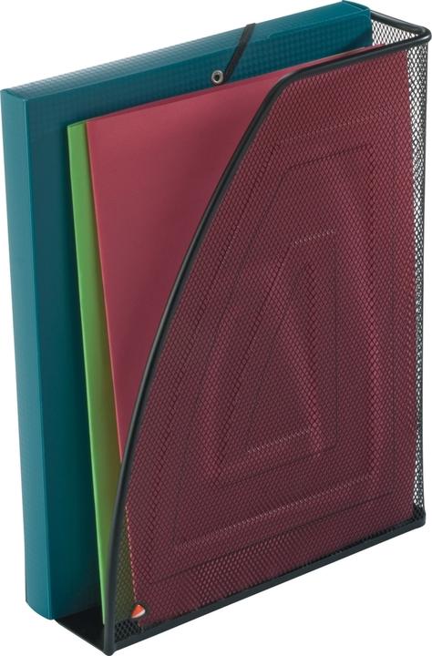 Actual product image Alba Mesh file, DIN A4, made of wire metal, black Dimensions: (W)260 x (D)80 x (H)335 mm (A4)