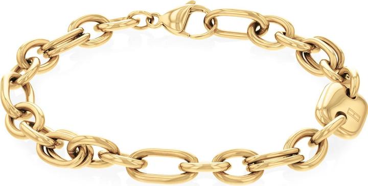 Tommy Hilfiger Contrast Link Chain Armband (17.50 cm, Edelstahl)
