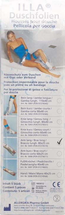 Illa Dusch Schutzfolie 80x25cm Arm (Duschen / Baden)