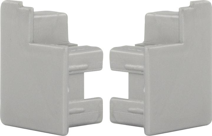 Actual product image Knoke SMART CASE cover cap set for surface mounting, silver-coloured plastic