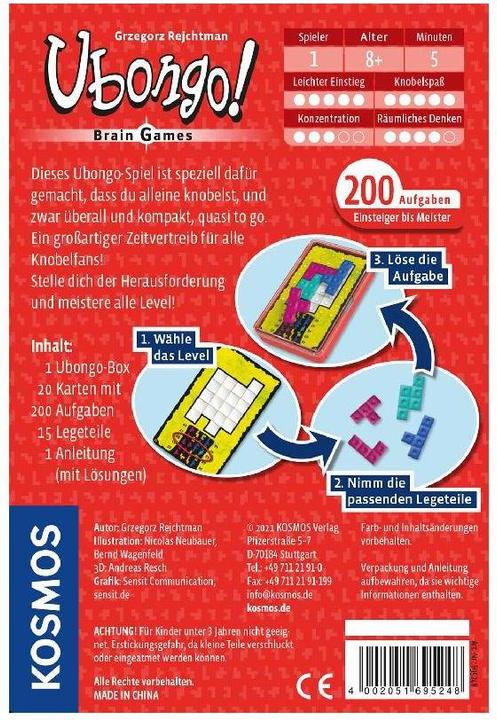 Produktbild Kosmos Ubongo (Deutsch)