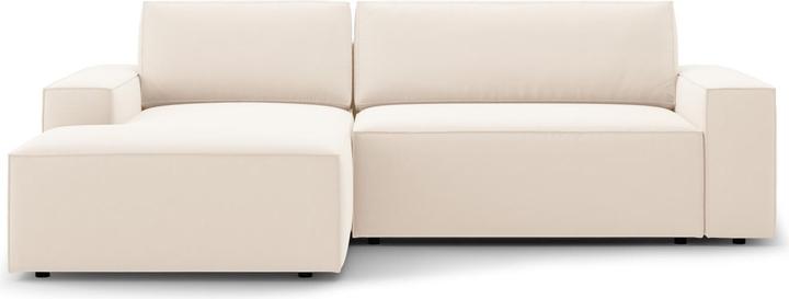 Actual product image Micadoni Velvet Left Corner Sofa With Bed Function And Box, "Jodie", 3 Seats, 246x151x86 Made in Europe (Corner sofa)