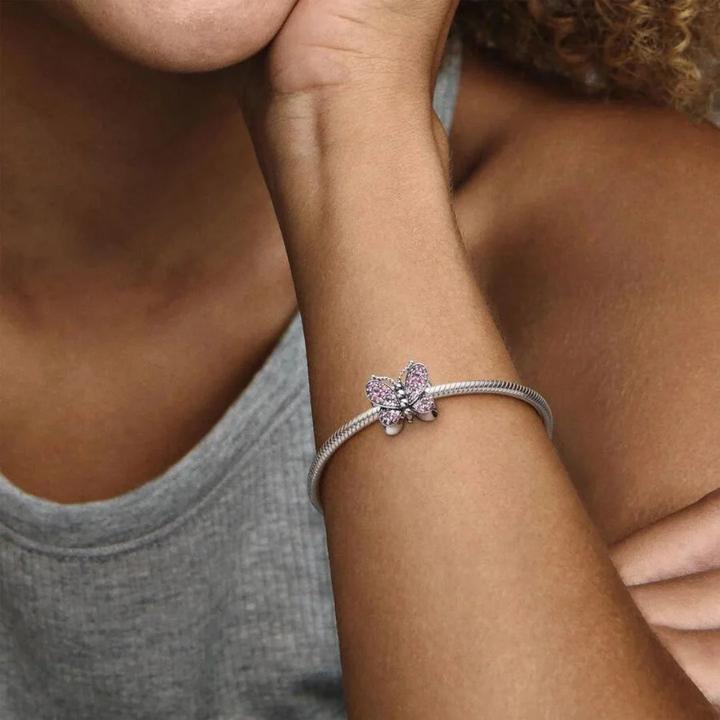 Produktbild Pandora Charm Dazzling Butterfly (Silber 925, Schmuckstein)