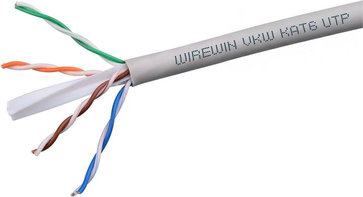 Produktbild Wirewin Verlegekabel VKBOX KAT6 UTP Cat 6, UTP, 305 m, Weiss (U/UTP, CAT6, 305 m)