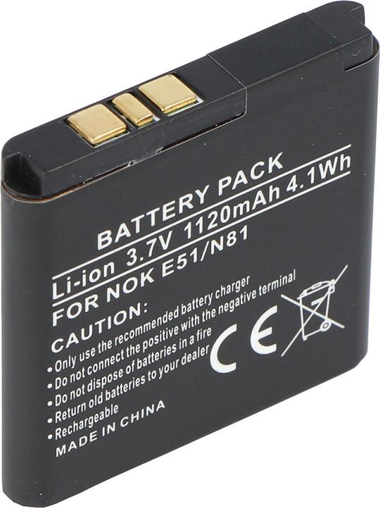 Actual product image Nokia Battery N81 Battery, BP-6MT