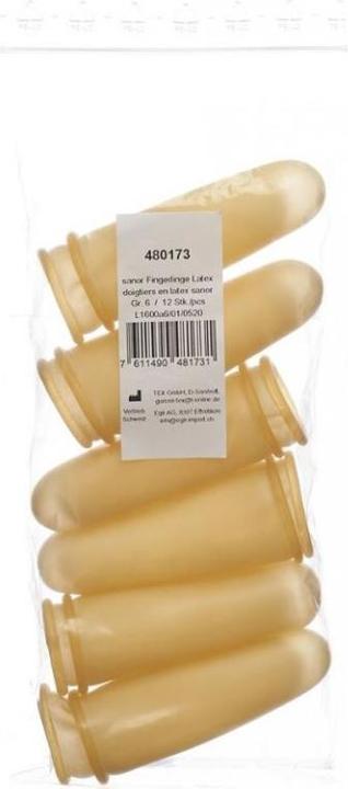 Produktbild Sanor Fingerling Latex Grösse 4 gepudert leicht (0.07 m)
