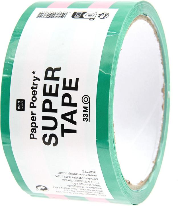 Actual product image Rico Design Parcel tape pink / green, 5 cm.300772 (0.50 mm)