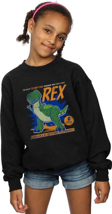 Actual product image Disney Girls Toy Story 4 Rex Terrifying Dinosaur Sweatshirt (140, 146)