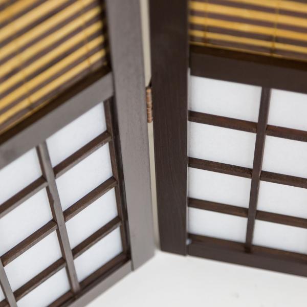 Immagine prodotto Homestyle4u Parete divisoria in legno a 5 pieghe con bambù