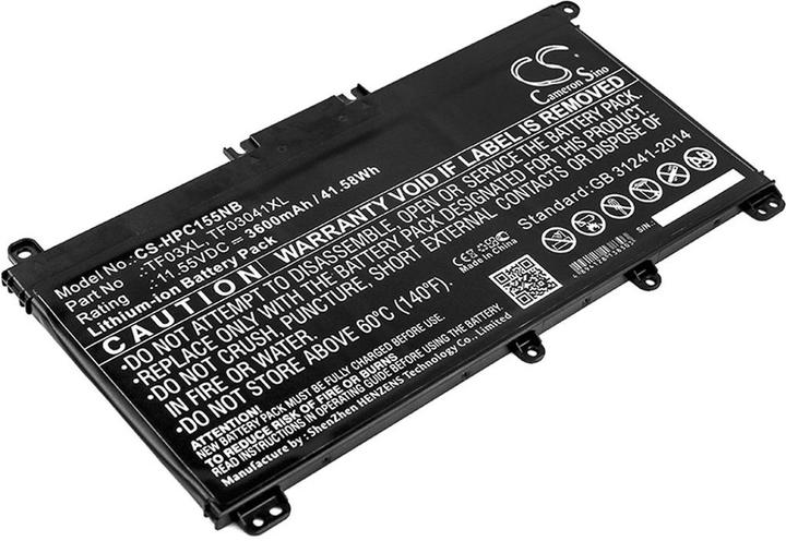 Produktbild NoName CS-HPC155NB (3 Zellen, 3600 mAh)