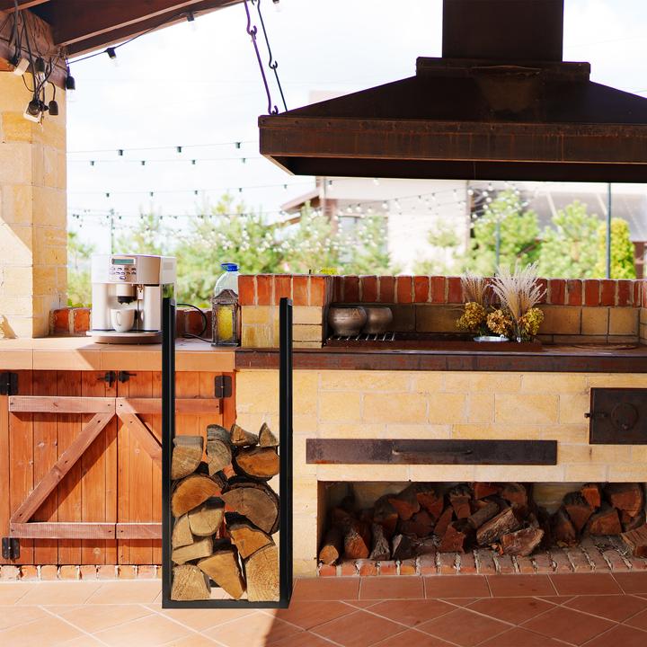 Immagine prodotto Relaxdays Rastrelliera per legna da ardere (30 x 30 x 75 cm)