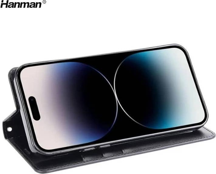 Immagine prodotto Hanman Apple iPhone 7/8/SE 2020/SE 2022 - Mill Flip Case mit 3 Kartenfächern, schwarz (Apple iPhone 7, Apple iPhone 8, Apple iPhone SE (seconda generazione), Apple iPhone SE (terza generazione))