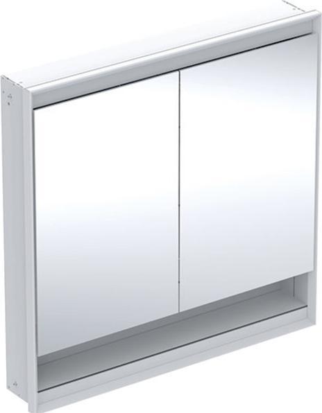 Geberit ONE Spiegelschrank mit ComfortLight, 2 Türen, Unterputzmontage, mit Nische, 90x90x15cm, 505 (90 x 90 x 15 cm)