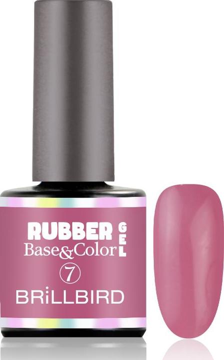 Produktbild BrillBird Rubber Gel Base&Coral #7 8ml (UV-Gel Lack)