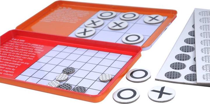 Image du produit Carletto Jeu de voyage magnétique Tic Tac Toe 4 Wins (Allemand)