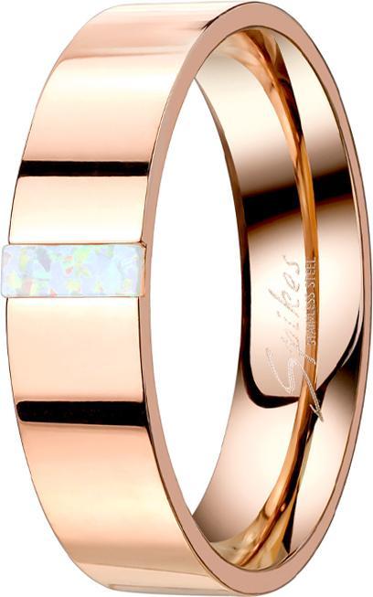 Immagine prodotto Star Piercing Anello in oro rosa con strisce di opale (61, Acciaio)