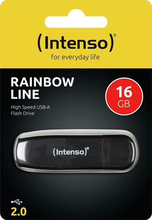 Actual product image Intenso Rainbow Line (16 GB, USB-A, USB 2.0)