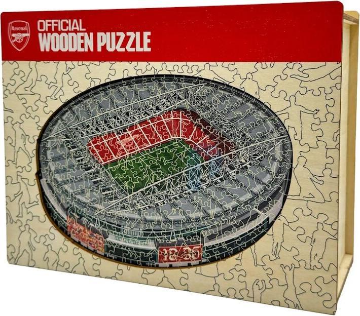 Actual product image Iconic Arsenal FC - Emirates Stadium - Wooden Puzzle Size L (500 pieces) (500 pieces)