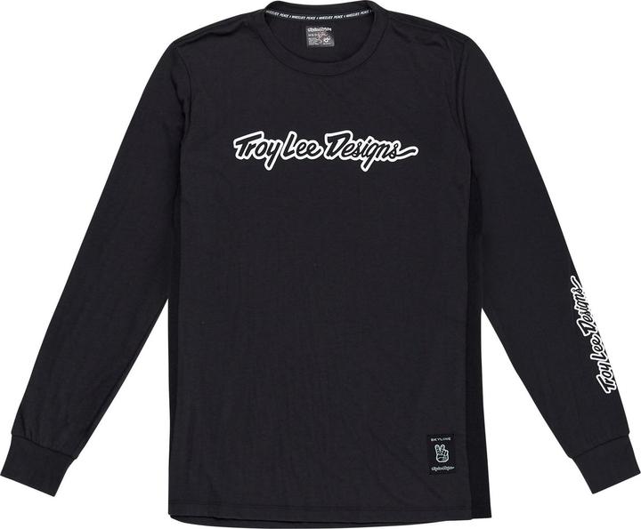 Produktbild Troy Lee Designs Skyline LS Ride Tee, Signature, black, XL (XL)