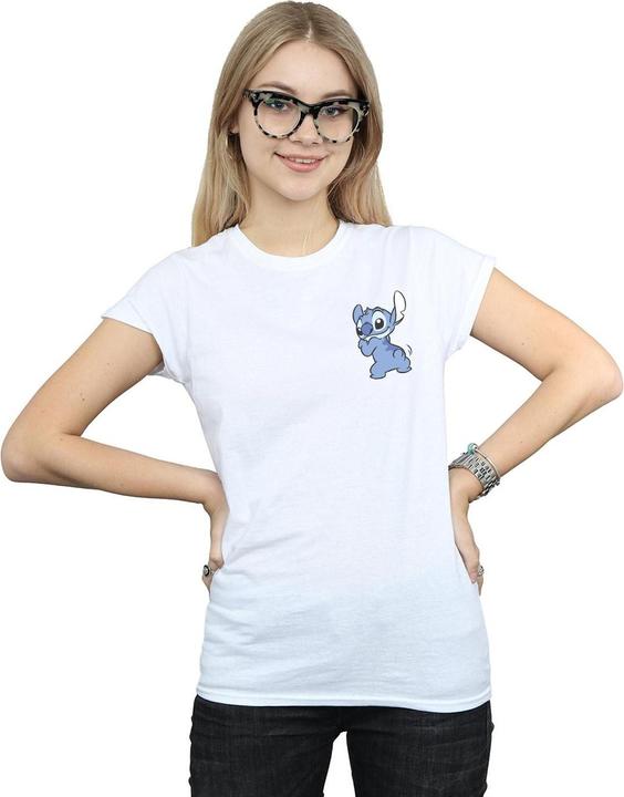 Immagine prodotto Disney Lilo And Stitch Stitch Backside Breast Print Maglietta Donna (S)