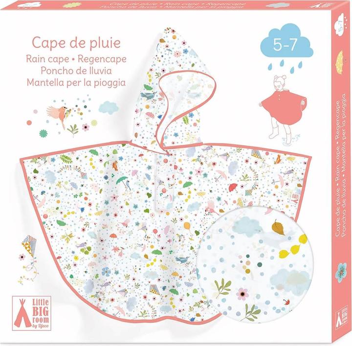 Actual product image Djeco Rain Poncho Garden