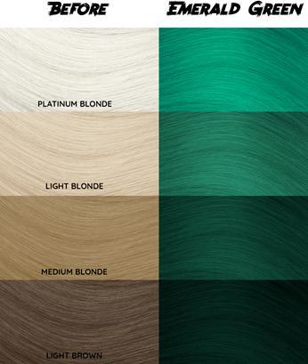 Actual product image Crazy Color Crazy Colour Semi Permanent Hair Dye 100ml Emerald Green (53 Emerald Green)