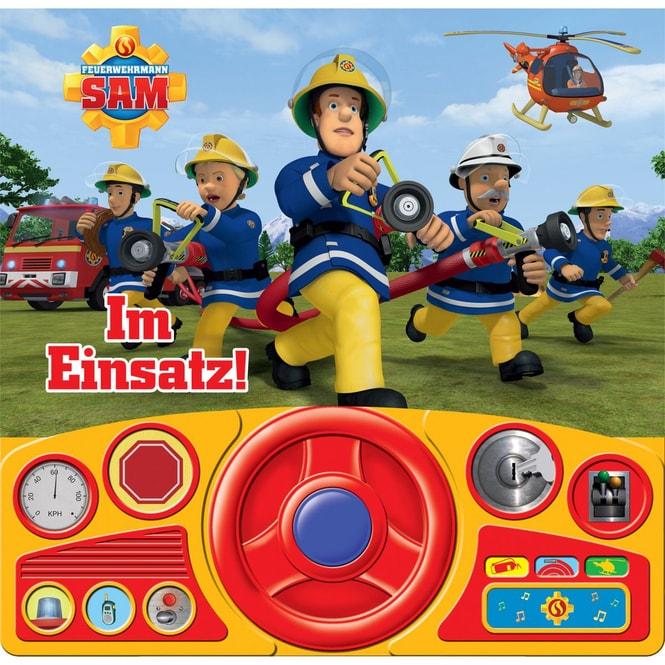 Produktbild Feuerwehrmann Sam - Im Einsatz! - Soundbuch - Pappbilderbuch mit beweglichem Lenkrad und 13 (Deutsch, Phoenix International Publications Germany GmbH, 2021)