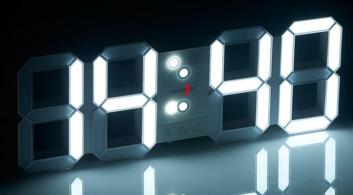 Image du produit Lunartec Horloge de bureau & murale LED sans fil