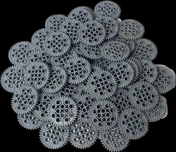 Image du produit LEGO Technique Roue dentée 40 dents Gris clair - Gear wheel 24432 NOUVEAU! Quantité 10x (24432, LEGO Technic)