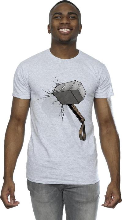 Produktbild Marvel Thor Hammer Crack TShirt (S)