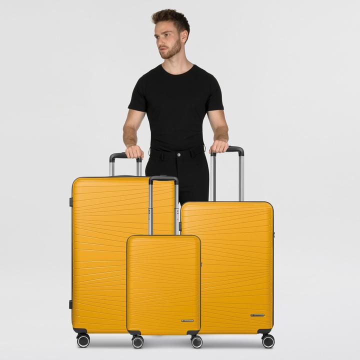 Image du produit Franky Dallas 3.0 4 Rollen Kofferset 3-teilig mit Dehnfalte (188 l, XL (à partir de 115l))
