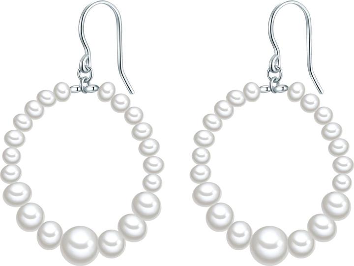Valero Pearls Damen Sterling Silber Süsswasser-Zuchtperle silber - 28659 (Sterling Silber)