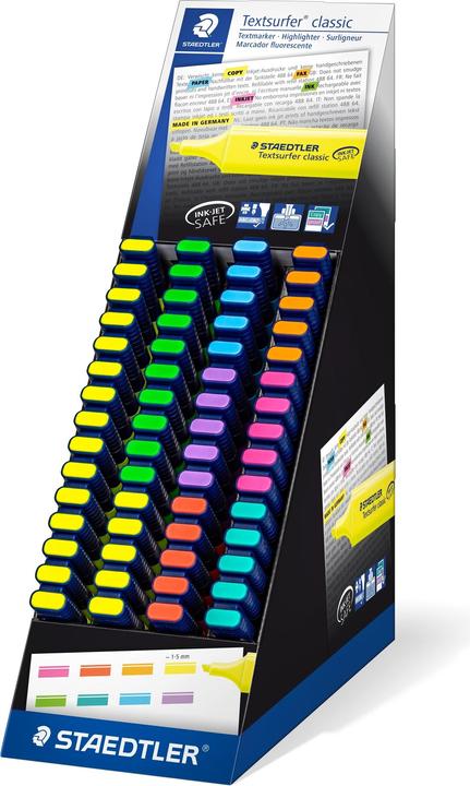 Actual product image Staedtler Overstregningspen Textsufer Classicass display (60) (Multicoloured, 60 x)