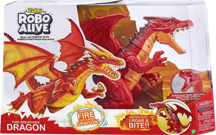 Actual product image Zuru Fire-breathing, roaring dragon