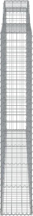 Image du produit VidaXL Gabions avec arc surélevé 4 pcs 300x30x180/200cm Fer galvanisé